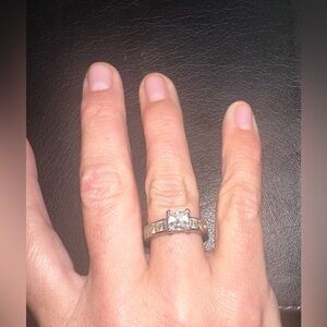 Stamped 316 Engagement Ring stainless steel size 7